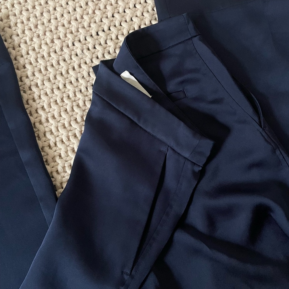 H&M WIDE-LEG SATIN PANTS - Picture 3 of 9